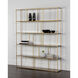 Eiffel Antique Brass Bookcase, Extra Large